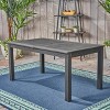 VYNXARIA Outdoor Expandable Acacia Wood Dining Table, Dark Grey - 2 of 4