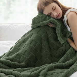 Bedsure | Cute Soft Cozy Checkered Throw Blanket for Couch - 1 of 4