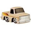 1987 Chevrolet C10 Pickup Truck Beige with Stripes "Customs" Series 3 Die Cast Model Car by CarTuned - 3 of 4
