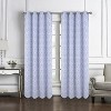 RT Designer Collection Cubix Jacquard Grommet Luxurious Modern Design Curtain Panel 54" x 84" Blue - 2 of 4