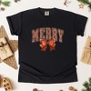 Simply Sage Market Women's Coquette Plaid Merry Short Sleeve Garment Dyed Tee - 3 of 4