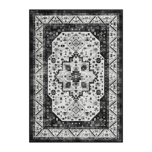 COZONY Vintage Short Pile Area Rug, Non-Slip Washable Carpet for Living Room and Dining Room - 1 of 4