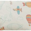 Saro Lifestyle Airplanes and Balloons Pillow - Poly Filled, 16" Square, Multi - 3 of 4