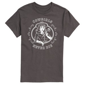 Men's - Country Casuals - Cowgirls Never Die Short Sleeve Graphic T-Shirt - 1 of 4