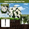 Acekoo Artificial Begonias Bush with Ground Spike, UV Resistant Greenery Shrubs for Outdoor & Indoor, Front Porch, Garden - 3 of 4