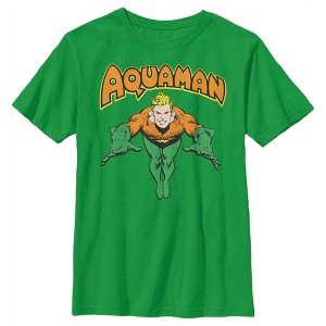 Boy's Justice League Aquaman Dives In T-Shirt - 1 of 4
