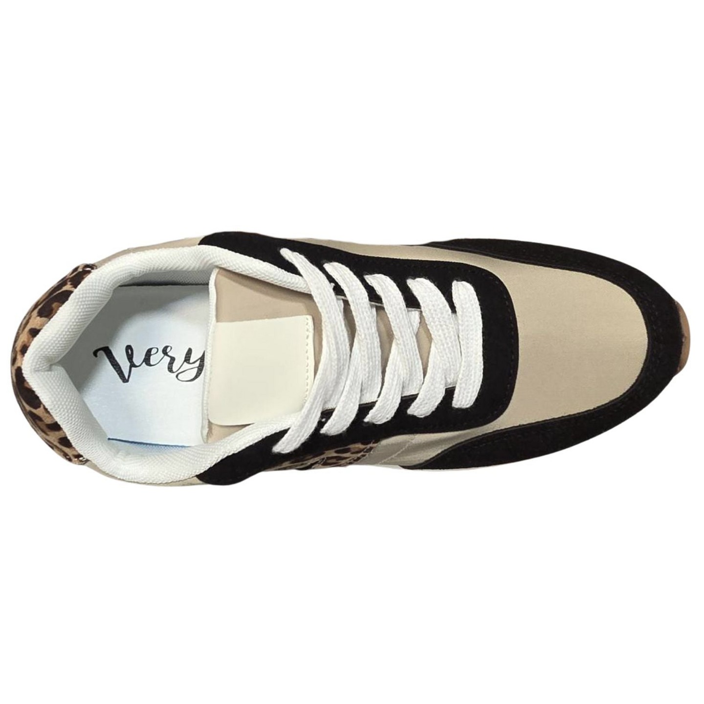 Женские кроссовки Very G Joel Lace Up Fashion Sneaker, Black Leopard, цвет: Чёрный — фото 6