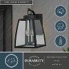 VAXCEL Granville Bronze Geometric Outdoor Wall Light Lantern Clear Glass - 2 of 4
