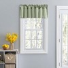 Ellis Stacey 3" Rod Pocket High Quality Fabric Solid Color Window Lined Filler Valance 42"x13" Sage - 2 of 4