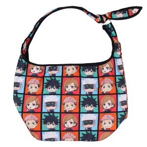 Jujutsu Kaisen Chibi Character Blocks Shoulder Crossbody Hobo Bag - 1 of 4