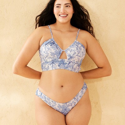 Shade & Shore Women's Toile Print High Leg Medium Coverage Bikini Bottom - Shade & Shore™ Multi S: Floral Botanical Pattern, Low Rise, Pull-On Style — фото 4