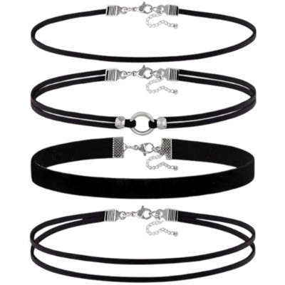 Attop Women's Black Lace Velvet Choker Gothic Choker