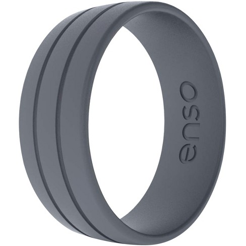 Enso Rings Halo Elements Series Silicone Ring - 6 - Platinum