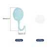 Unique Bargains Round Plastic Adhesive Removable Waterproof Wall Towel Hook 6 Pcs - 2 of 4