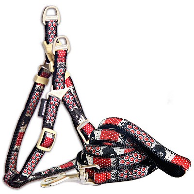 Touchdog  'Owl-Eyed' Tough Stitched Dog Harness and Leash