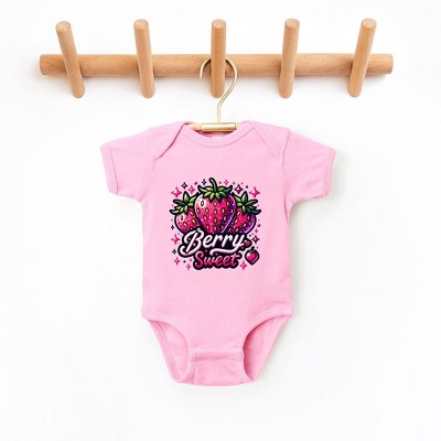 The Juniper Shop Berry Sweet Strawberry Baby Bodysuit