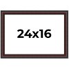 PosterPalooza | Linear Brown Picture Frame - UV Acrylic, Backing Board, Hanging Hardware Included - 2 of 4