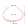 Unique Bargains Women's Classic Elegant Frosted Wavy Hairband 5.51"x4.72" 1 Pc - 3 of 4