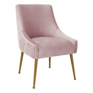TOV Furniture Beatrix Pleated Mauve Velvet Side Chair - 1 of 4
