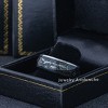 Jewelry Avalanche 8mm Dome Cosmic Galaxy Ring White Meteorite Tungsten Carbide Mens Wedding Band - 4 of 4