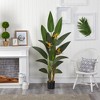 Nearly Natural 6-ft Bird of Paradise Artificial Plant - 3 of 4