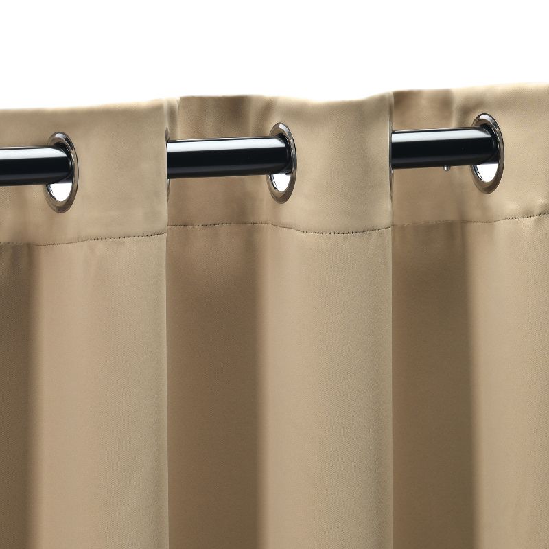 Classic Modern Solid Room Darkening Semi-Blackout Curtains, Set of 2 by Blue Nile Mills, 2 of 8