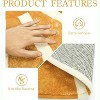 Lahome Vinia Rectangle Sunshine Machine Washable Area Rug-Soft Low-Pile Carpet for Living Room, Bedroom, or Entryway - 3 of 4