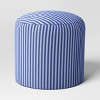 Pouf Striped Blue - Room Essentials™ - 3 of 4