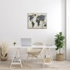 Stupell Industries Gold Blue World Map Canvas Art, 30" x 24" - 3 of 4