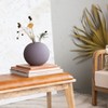 Storied Home Stoneware Vase, Matte Plum Latex Glaze - 3 of 4