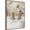 Amanti Art Cheetah Cub Bath by Niky Rahner Framed Canvas Wall Art - 2 of 4