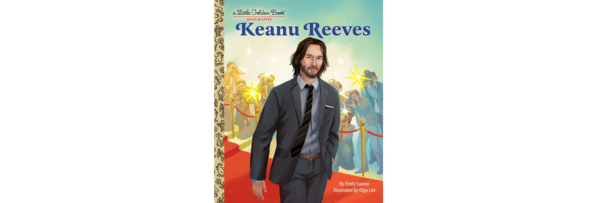 Keanu Reeves: A Little Golden Book Biography - (Little Golden Book Biographies) by  Emily Easton (Hardcover)