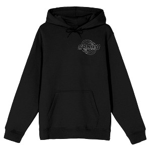 Sonic 3 Movie Brains Brawn & Speed Adult Black Long Sleeve Hooded Sweatshirt - 1 of 3