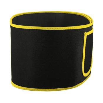  ActiveGear Waist Trimmer Belt Bundle for Men & Women – Sweat  Band Waist Trainer Belt for a Toned Look - Reinforced Trim and Double  Velcro (Yellow & Blue Hem, Medium: 8”
