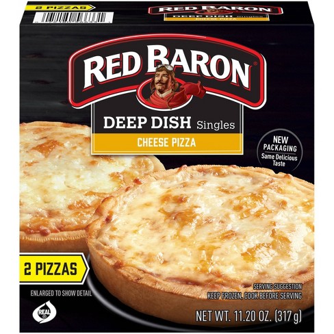 Red Baron Deep Dish Singles Cheese Frozen Pizza - 11.2oz - image 1 of 4