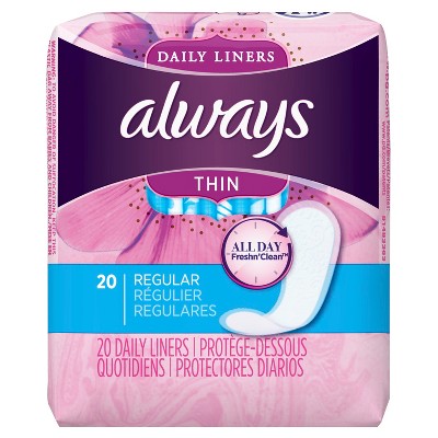 Always Thin Daily Liners