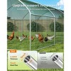 XBRIGH Large Metal Chicken Coop Run with Spire Roof – Outdoor Poultry Cage with Waterproof & UV-Resistant Cover for Chickens,Ducks in Yard or Farm Use - 3 of 4