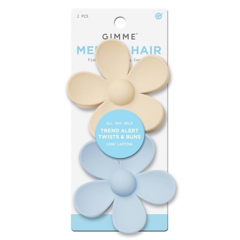 Gimme Beauty Medium Flower Claw Clip - Blue - 2pc : Target