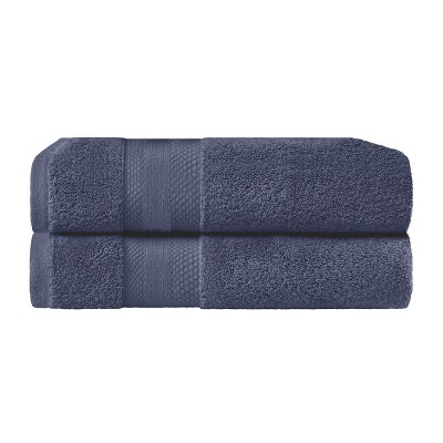 Luxury Cotton Heavyweight Solid Plush Towel Set by Blue Nile Mills