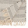 Saro Lifestyle Contemporary Dash Stripe Table Runner, Beige, 16"x72" - 2 of 3