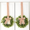 The Lakeside Collection Cabinet Hanging Decorative Seasonal Ribbon Wreaths - Set of 2 - 2 of 4