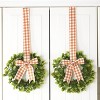 The Lakeside Collection Cabinet Hanging Decorative Seasonal Ribbon Wreaths - Set of 2 - image 2 of 4