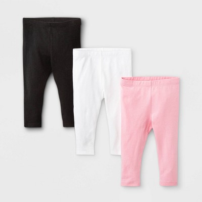 Image of Baby Girls' 3pk Leggings - Cat & Jack™ Pink Newborn