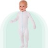 AD Rescue Wear Eczema Clothing for Toddlers - White Long Sleeve Bodysuit for Young Kids - Itch Relief, Ultra-Soft (9-12 Months) - 2 of 4
