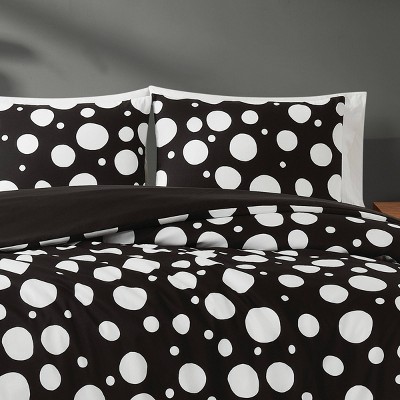 Sophia Dot Black and White Twin/Twin XL Duvet Cover Set