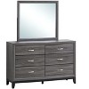 Passion Furniture Glasgow 39 in. W x 35 in. H Rectangle Framed Dresser Mirror - 2 of 4