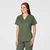 Wink WonderWORK Women's Mock Wrap Scrub Top - 3 of 4