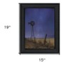 HomeRoots Starlit Night Black Framed Print Wall Art - 3 of 4