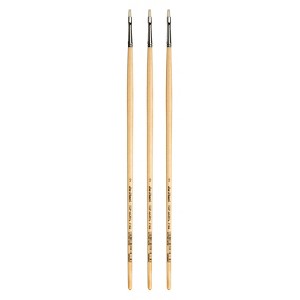 da Vinci TOP-ACRYL Bright White Brush, Synthetic, Acrylic & Oil, Flat, Series 7182, Size 2, Pack of 3 - 1 of 3