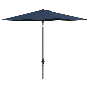 Okak Rectangular Outdoor Umbrella with Vented Canopy, Parasol Umbrella with Crank and Push Button Tilt, Pool Umbrella for Garden, Yard - 1 of 4